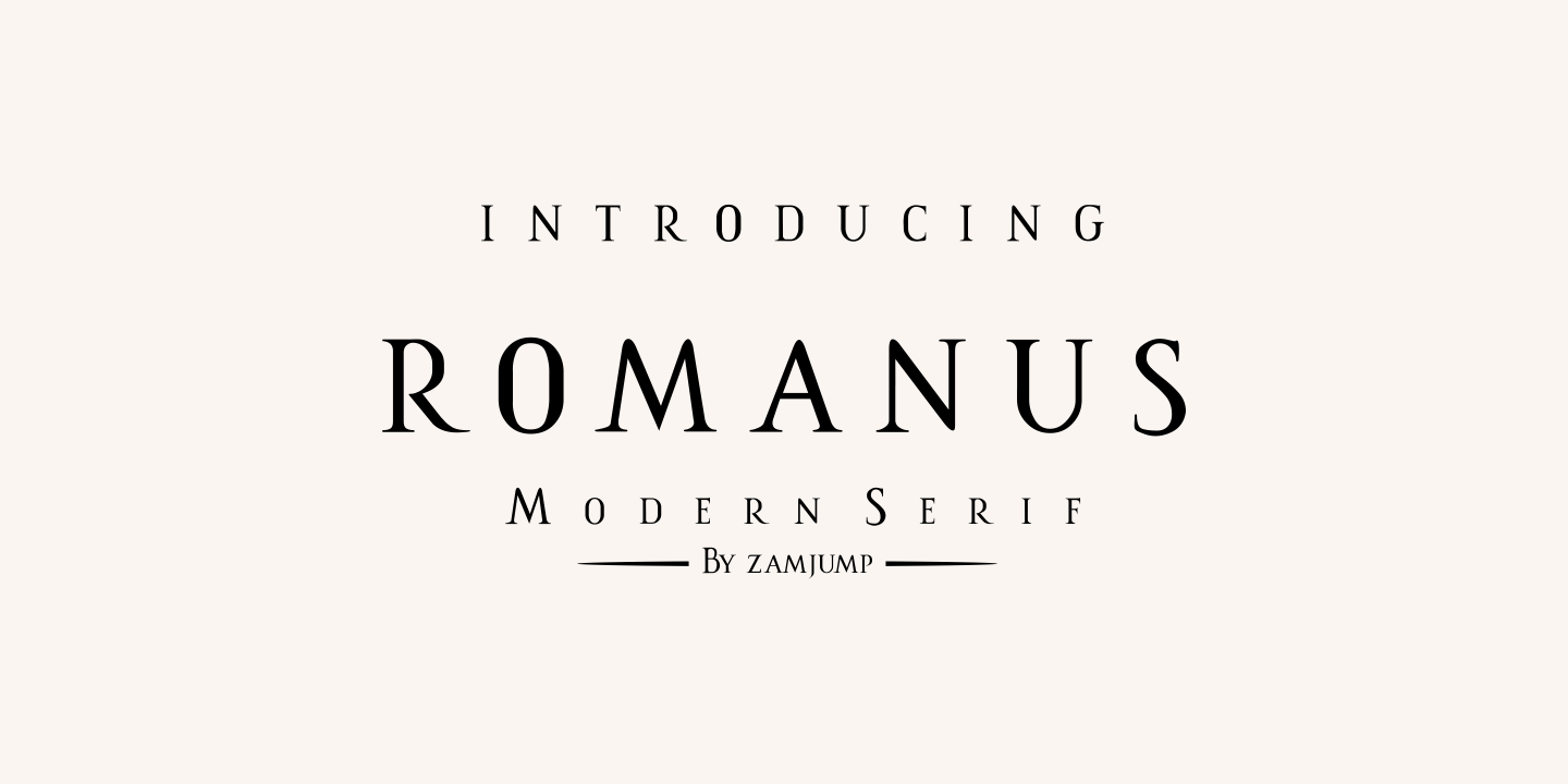 Beispiel einer Romanus-Schriftart #1